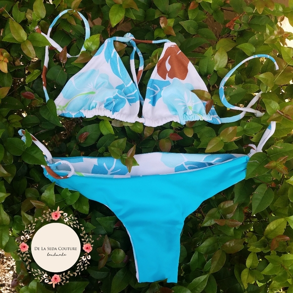 🆕️ PAO Bikini - Handmade - Reversible Bottoms - Cheeky - Picture 2 of 2